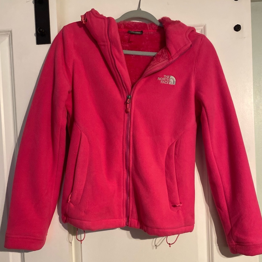 The North Face Women’s Full-Zip Hooded Fleece Jacket – Hot Pink